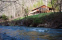 Cabin rental near trout stocked creek